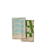 Tea Towels in Nimbus and Grass (Set of 2)