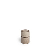 Matchstick Holder in Vanilla Bean and Matte Brown