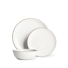 Opaque White Dinnerware Set