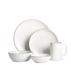 Opaque White Dinnerware Set