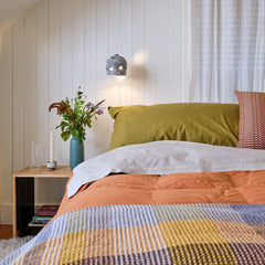 Percale Cotton Pillowcase in Coccio Brown (Set of 2)