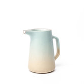 Large Pitcher in Aqua and Barley