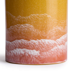 Small Pitcher in Zinnia and Sunflower Gloss Watercolor