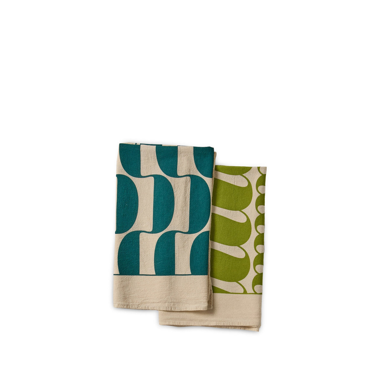 Tea Towels in Seto Shade and Tule Shade (Set of 2)