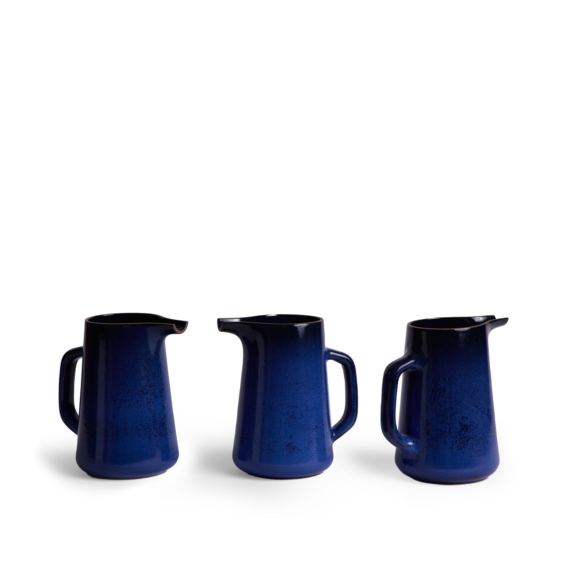 Large Pitcher in Moonstone and Midnight