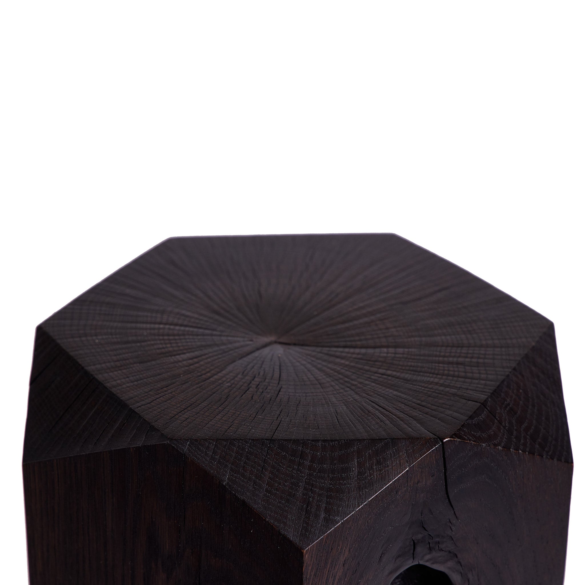 #7 Multi-Facet Pedestal in Oxidized Oak
