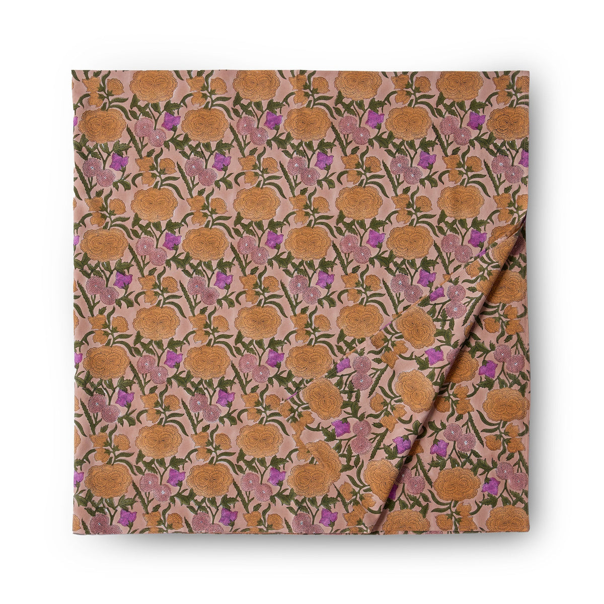 Nargis Square Tablecloth in Old Rose