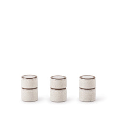 Matchstick Holder in Opaque White and Matte Brown