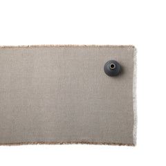 Linen Hopsack Runner in Isabella Beige