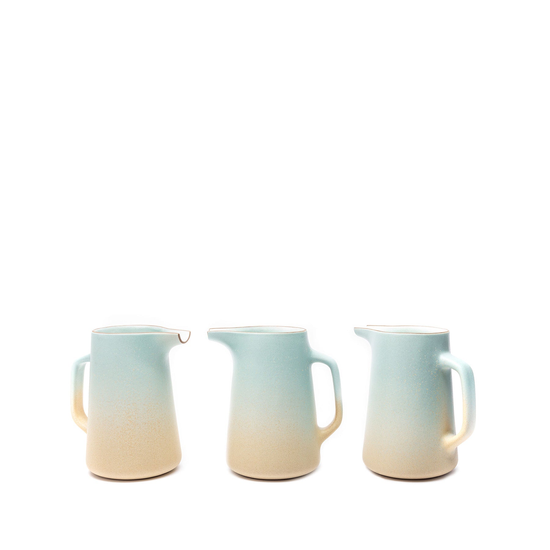 Large Pitcher in Aqua and Barley