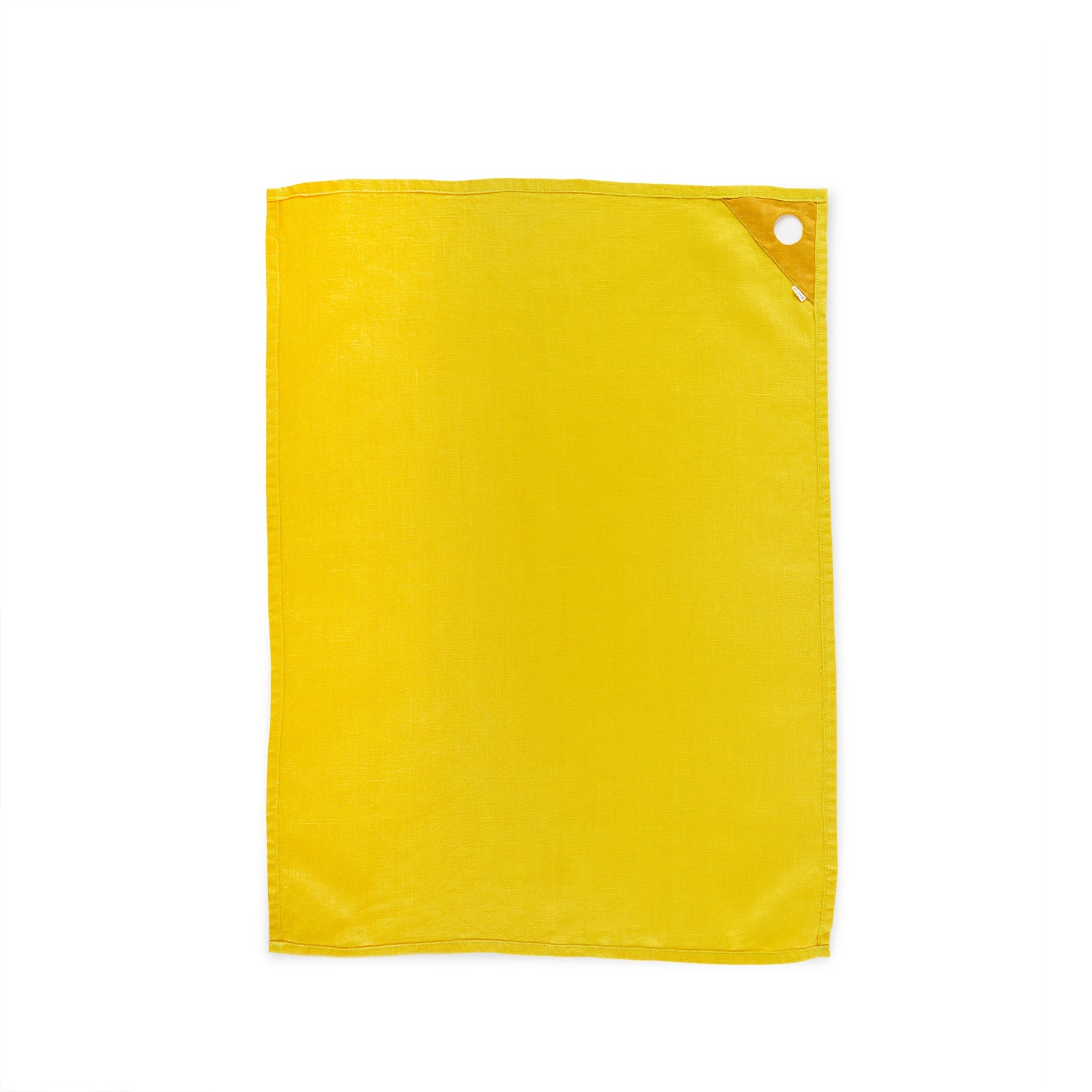 Linen Loop Tea Towel in Lemon