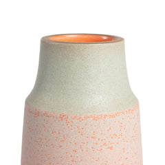 Neck Vase in Fog and Poppy