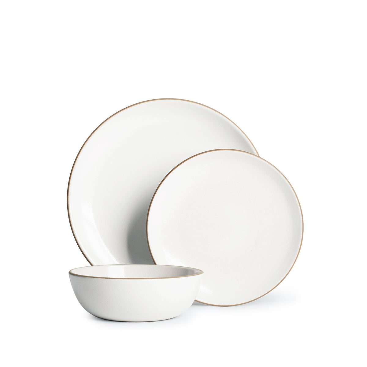 Opaque White Dinnerware Set