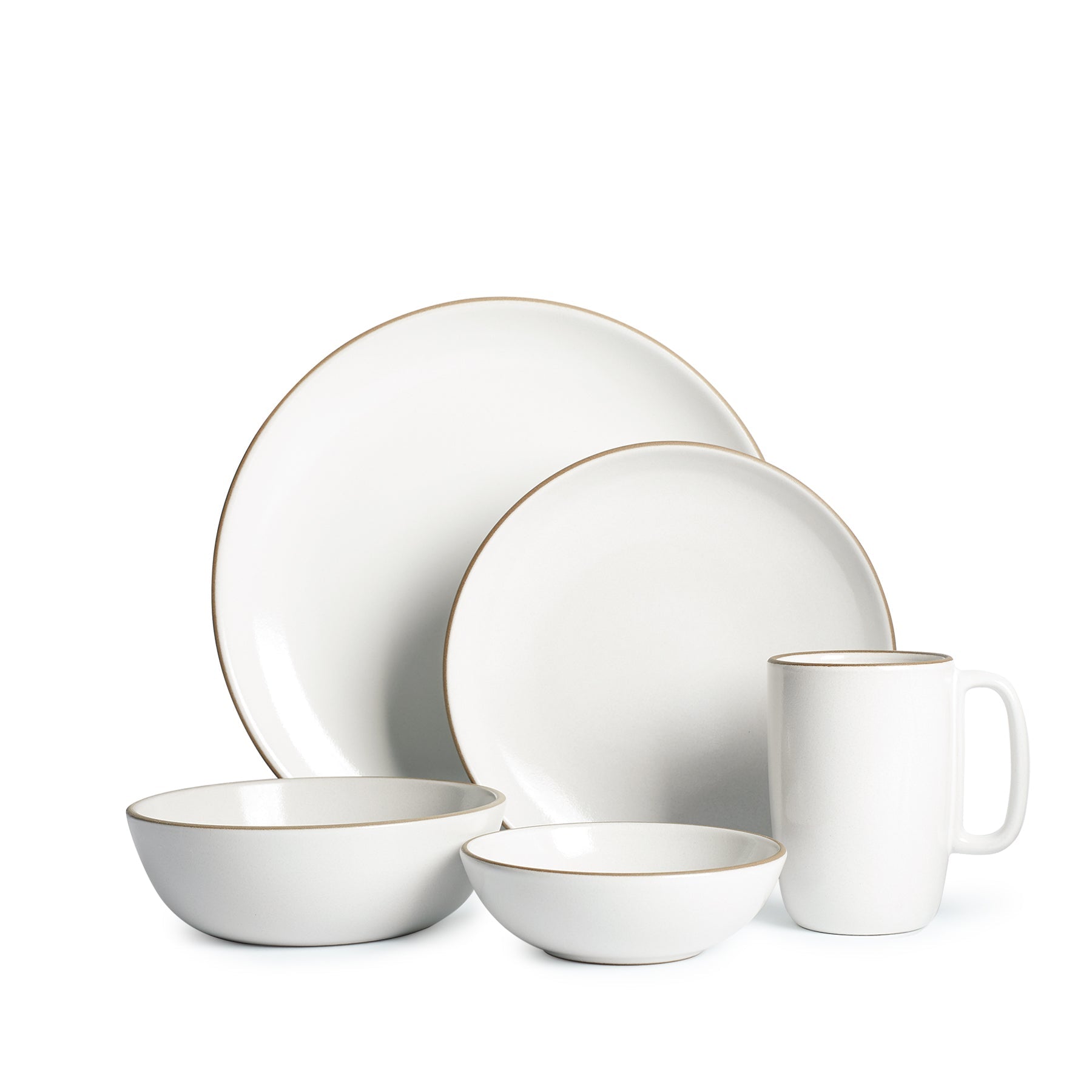 Opaque White Dinnerware Set