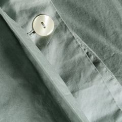 Percale Cotton Duvet Cover in Ash Gray