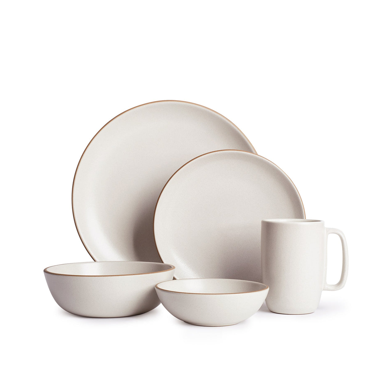 Sand 5-Piece Dinnerware Set
