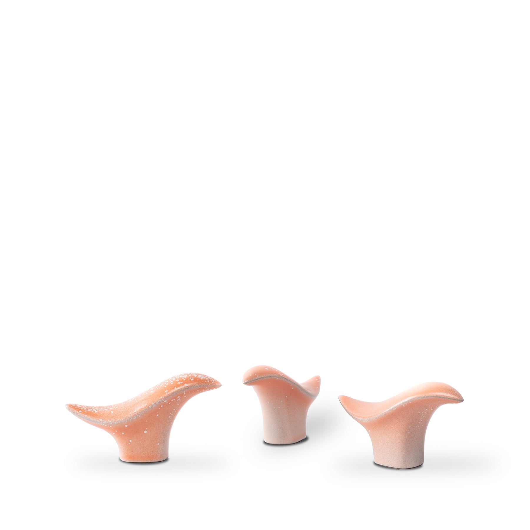 Small Bird in Grapefruit and Opaque White