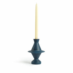 Saturn Candle Stick Holder in Denim
