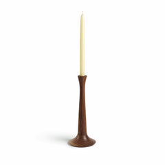 Traditional Candle Stick Holder in Walnut