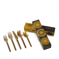 Muir Flatware in Amber (5 Piece Setting)