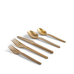 Muir Flatware in Amber (5 Piece Setting)